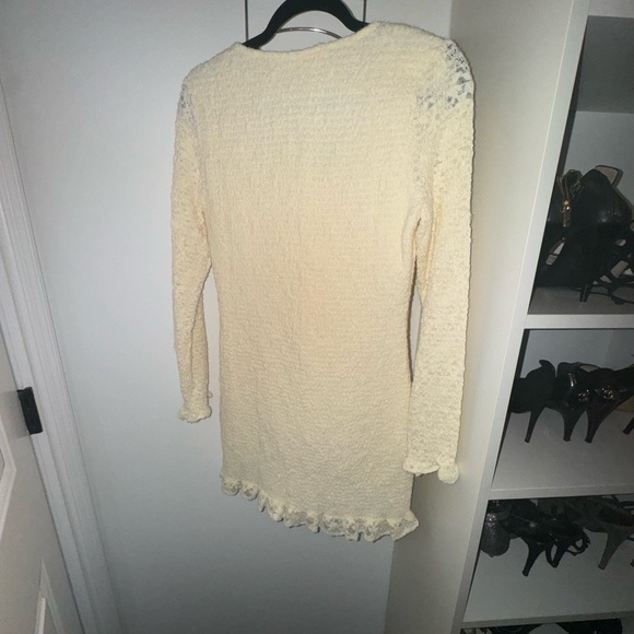 Astr the label SMOCKED SQUARE NECK MINI DRESS - Picture 3 of 6